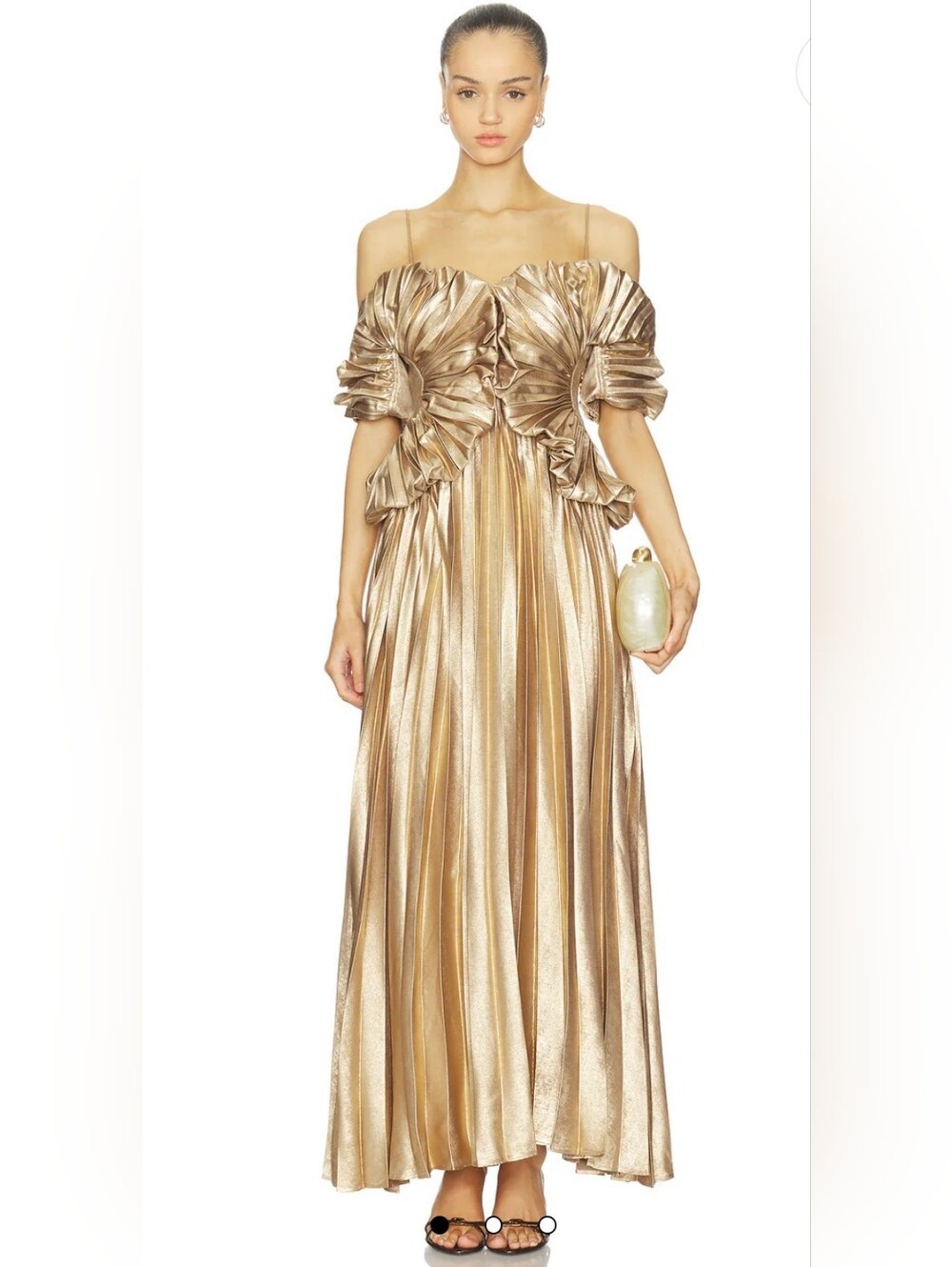 Hillsome Maxi Dress in GoldAcler.
